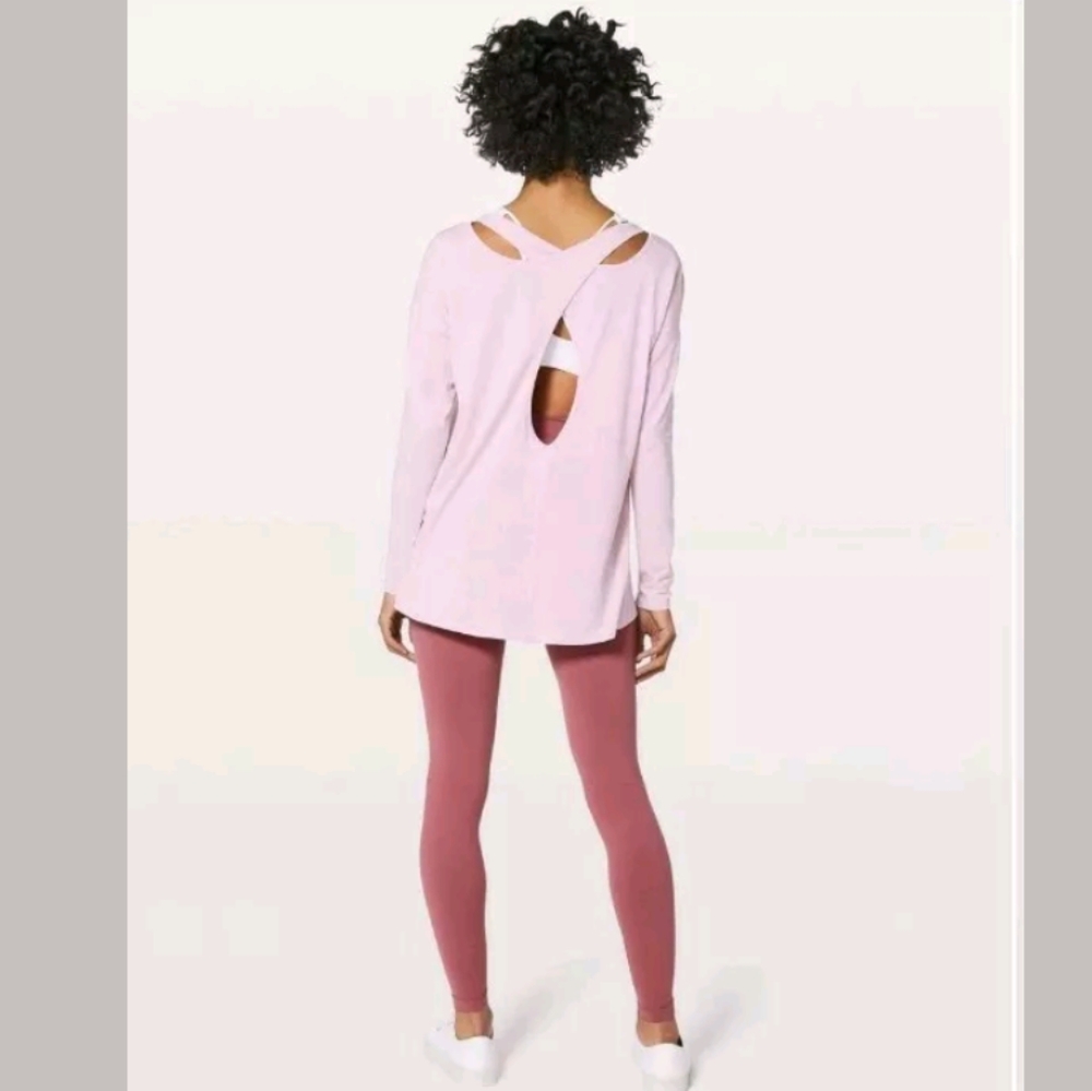 LULULEMON Back Into It Long Sleeve Top Criss Cross